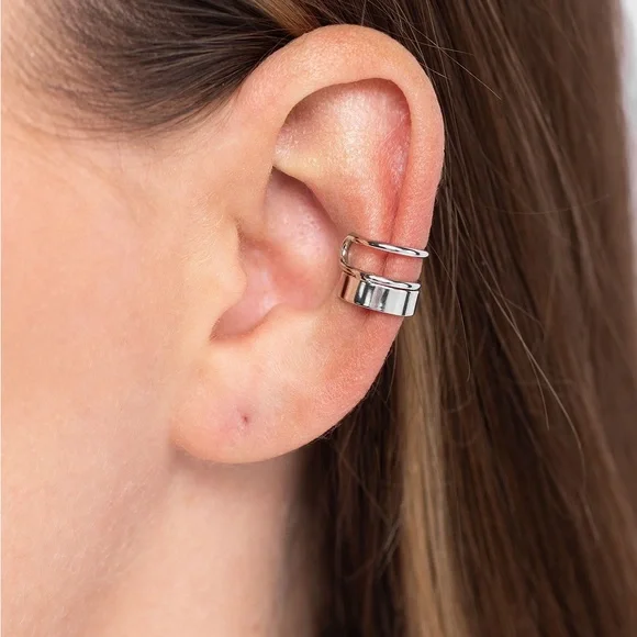 Silver Ear Cuffs - Picture 2 of 2